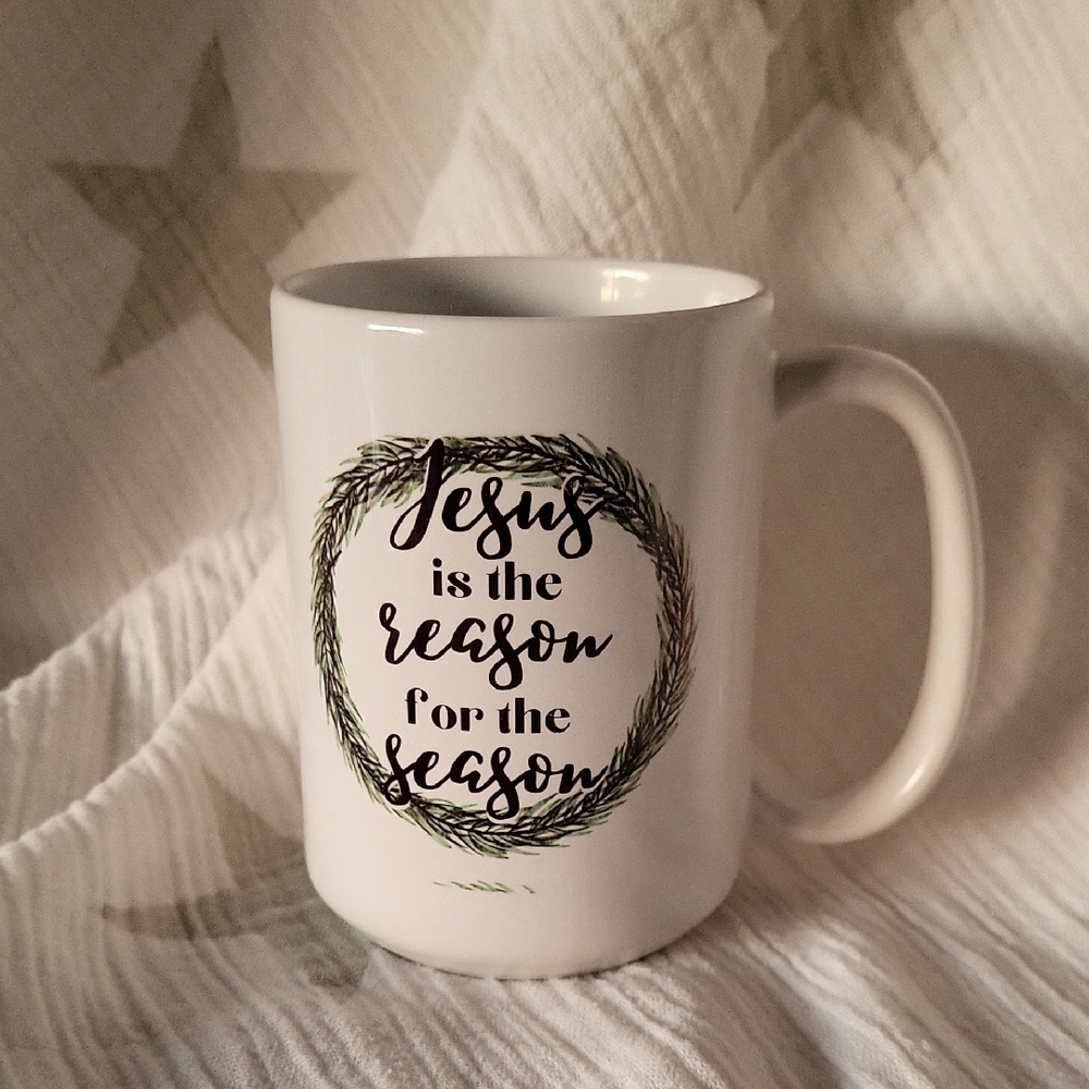 Holiday Coffee Tea Mug Jesus Is The Reason for the Season Christmas
